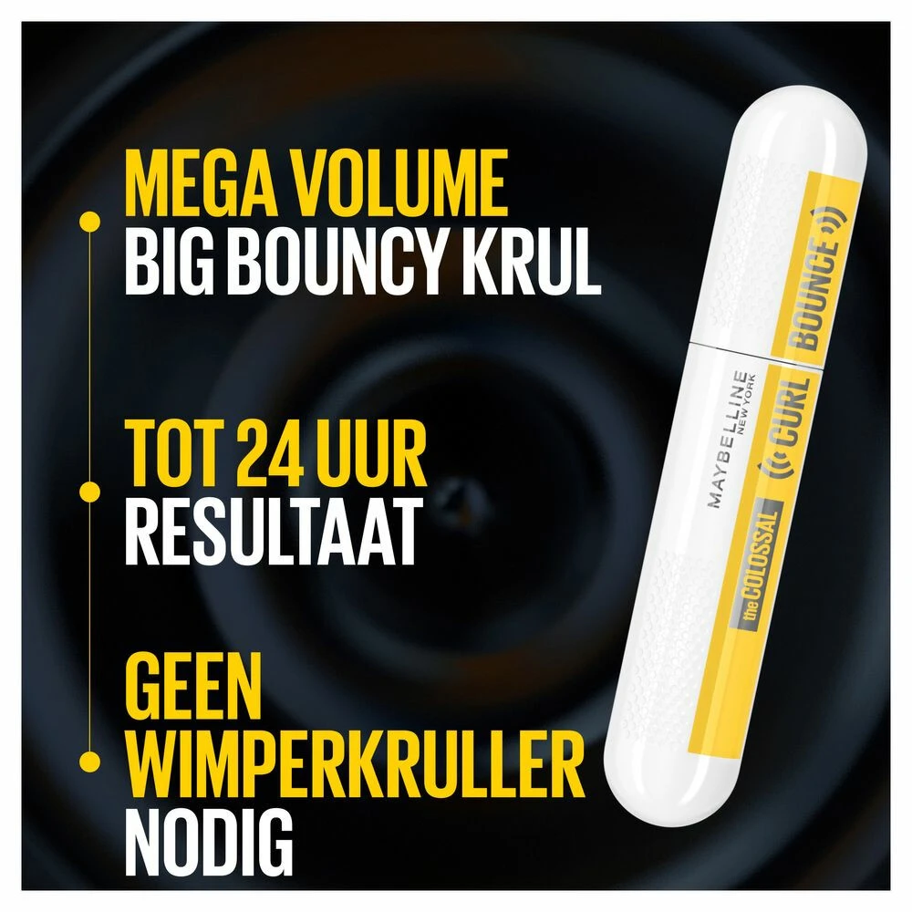 Maybelline Colossal Curl Bounce Mascara Very Black 5 Maybelline Colossal Curl Bounce Mascara Very Black - Afbeelding 3