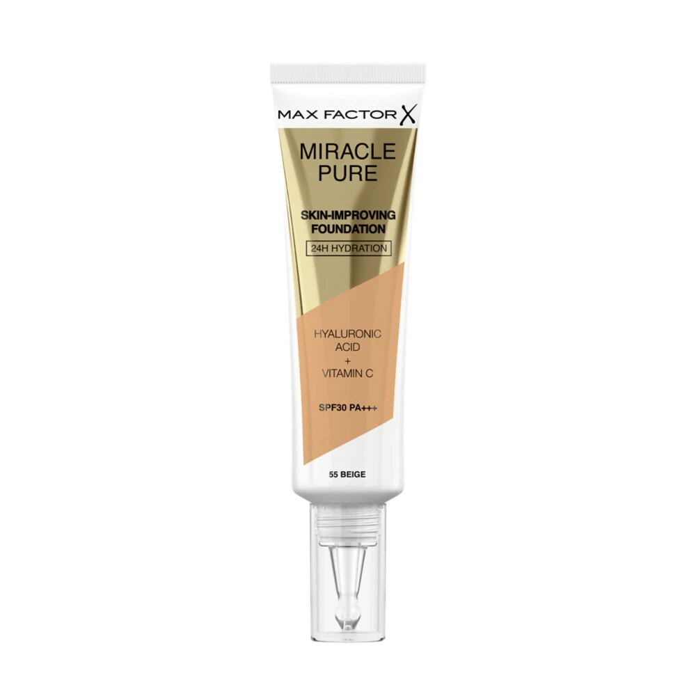 Max Factor Miracle Pure Foundation 055 Beige 3 Max Factor Miracle Pure Foundation 055 Beige