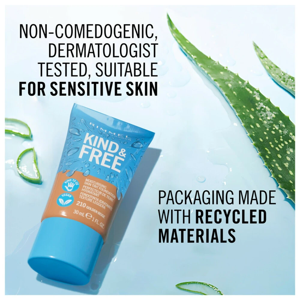 Rimmel KIND & FREE Vegan Foundation 150 Rose Vanilla 6 Rimmel KIND & FREE Vegan Foundation 150 Rose Vanilla - Afbeelding 4