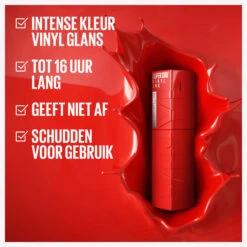 Maybelline MNY Vinyl Ink Lippenstift 35 Cheeky -Cosmetica Promotiewinkel 1051421 4