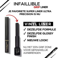 L'Oreal Lu0027Oréal Infaillible Grip 24H Vinyl Liquid Eyeliner Zwart 9 L'Oreal Lu0027Oréal Infaillible Grip 24H Vinyl Liquid Eyeliner Zwart -Cosmetica Promotiewinkel 1071944 4